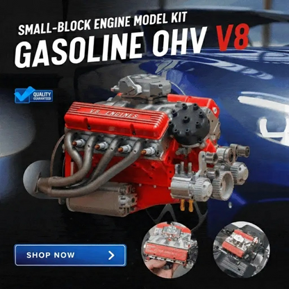 🎉 50% OFF Today Only! Gasoline V8 Engine Model – Full Motion, Water-Cooled, LED ⚙️