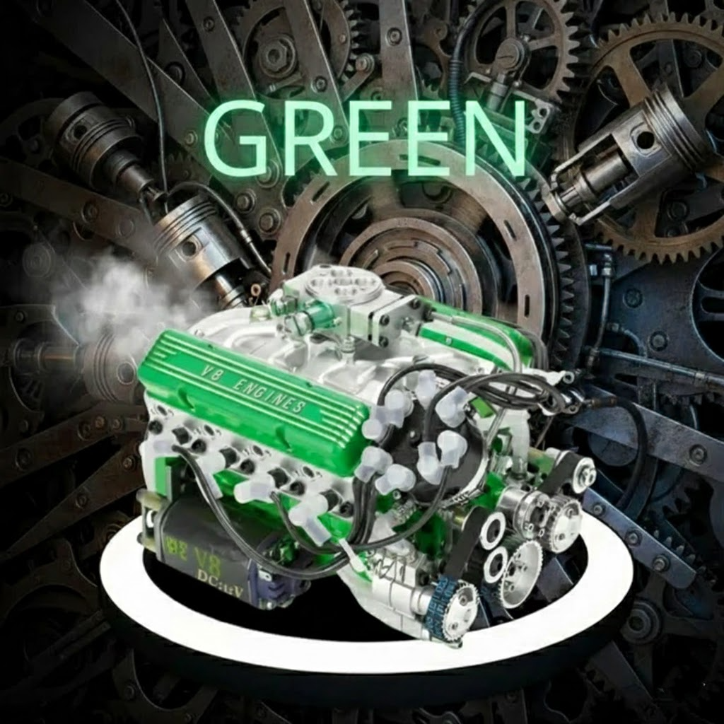 🎉 50% OFF Today Only! Gasoline V8 Engine Model – Full Motion, Water-Cooled, LED ⚙️