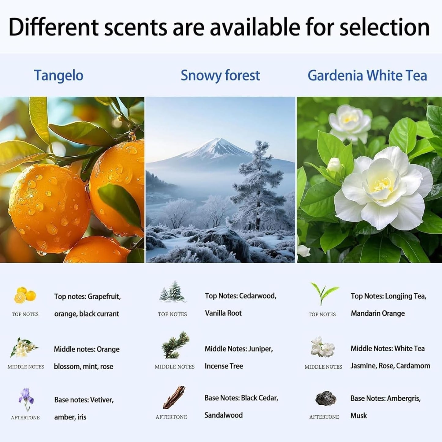 Dynamic Light Snow Mountain  Car Fragrance Diffuser