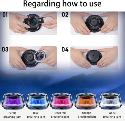 Dynamic Light Snow Mountain  Car Fragrance Diffuser