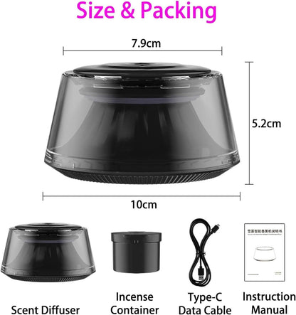 Dynamic Light Snow Mountain  Car Fragrance Diffuser