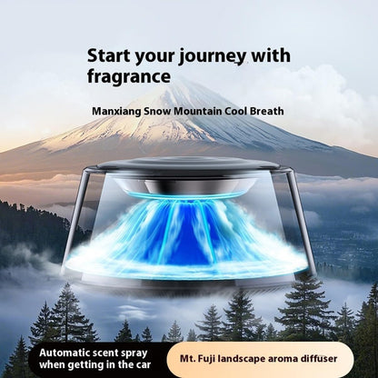 Dynamic Light Snow Mountain  Car Fragrance Diffuser