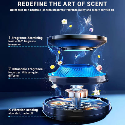 Dynamic Light Snow Mountain  Car Fragrance Diffuser