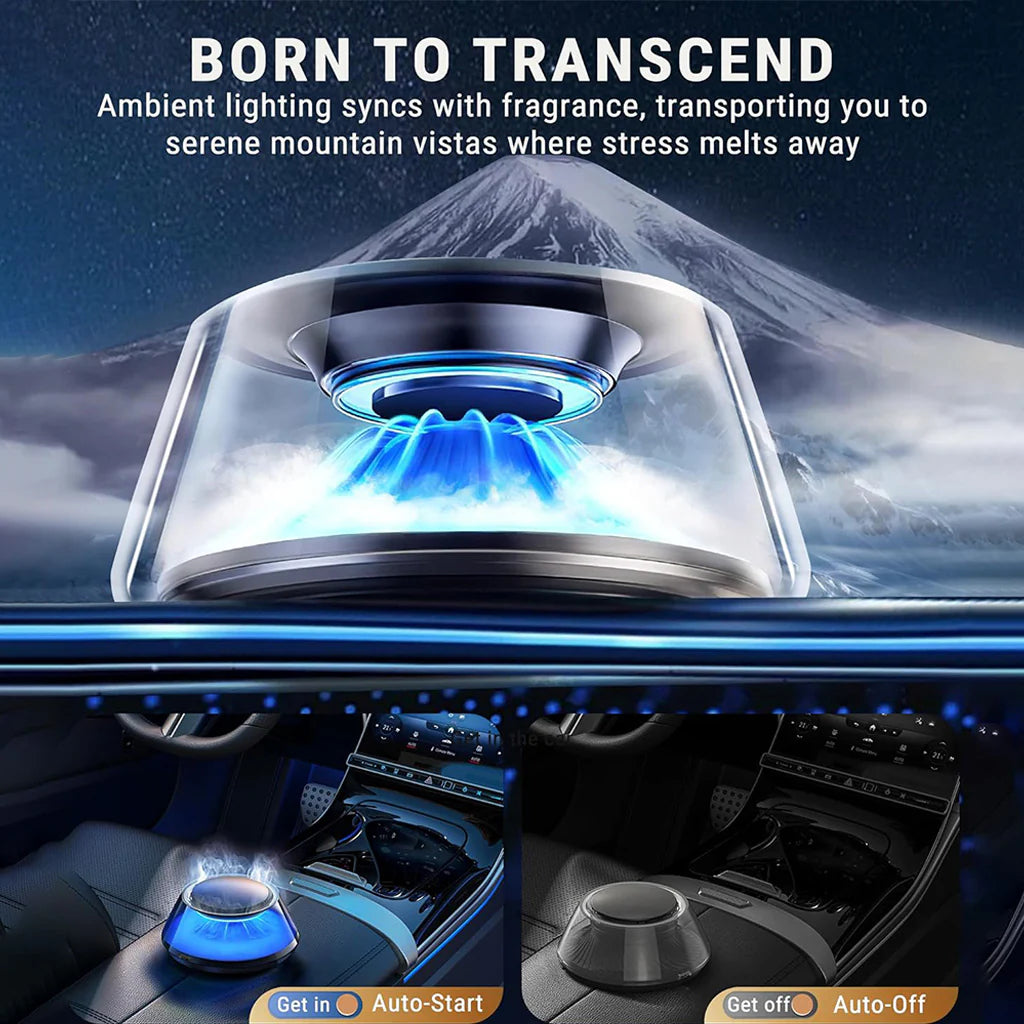 Dynamic Light Snow Mountain  Car Fragrance Diffuser